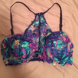 Multi colored bra