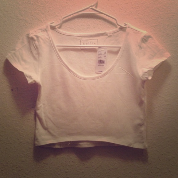 White crop top