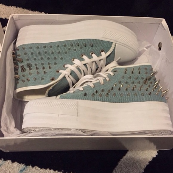 UNIF denim koop platform shoes