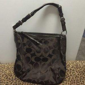 Brown coach purse