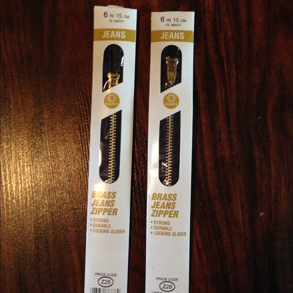 🌀2 New brass Jean zippers🌀