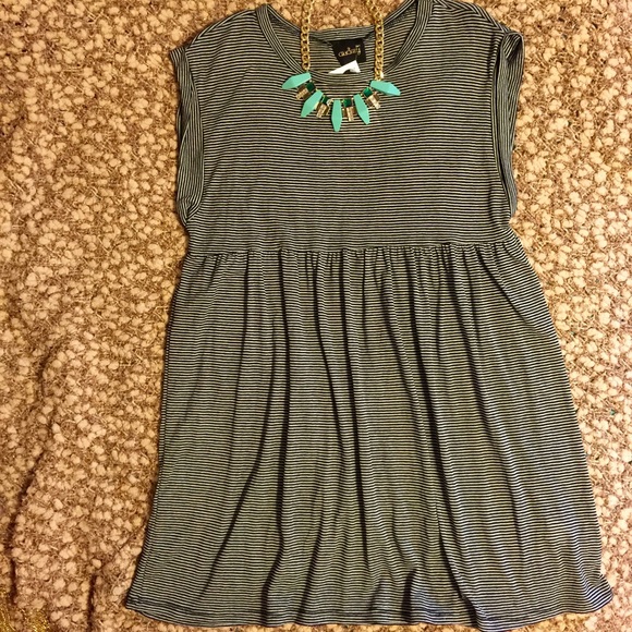 NWT Audrey Stripped Babydoll Dress