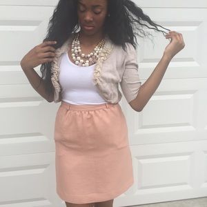 Pale pink skirt