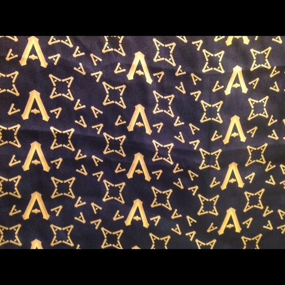 NWOT ANNIESA HASIBUAN black scarf with letter A print