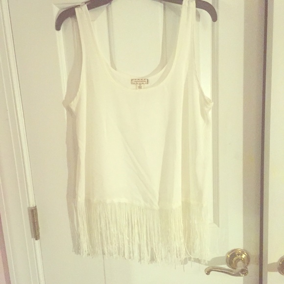 White flowy tank top