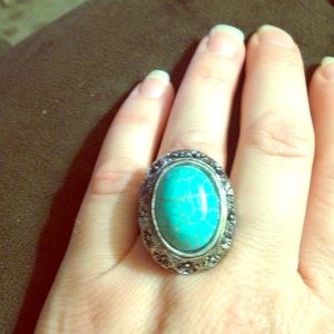 Size 8 turquoise ring