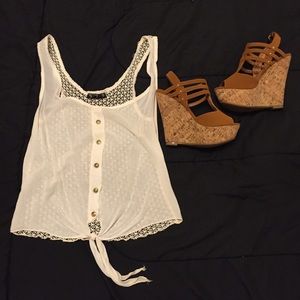 White lace top