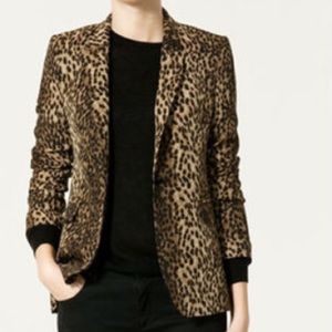 Zara Cheetah Print Blazer