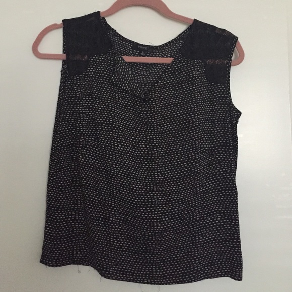 PRIPE mix fabric blouse (sz. S) - Picture 1 of 4