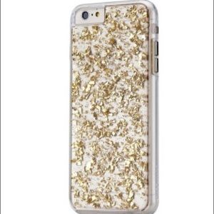 Gold/Clear iPhone 6 Plus &6s Plus case🎀💋