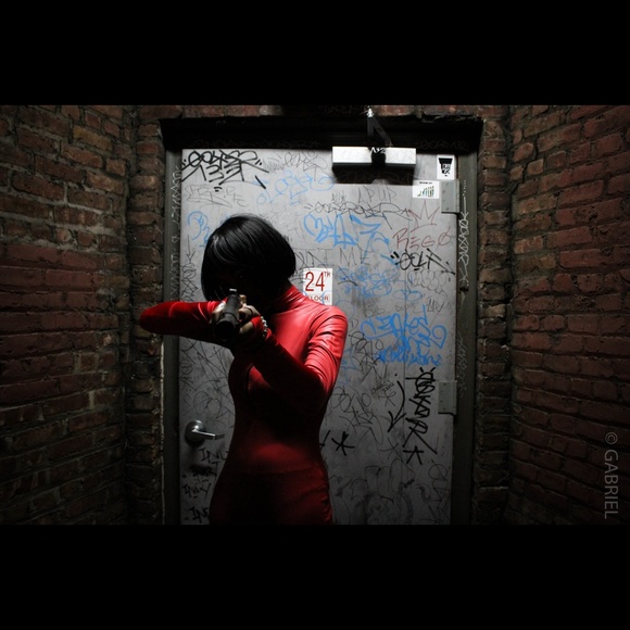 OREN ISHI Kill Bill  COSTUME red bodysuit