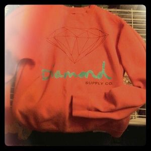 Neon orange Diamond sweatshirt