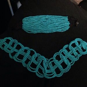 Bracelet and necklace set