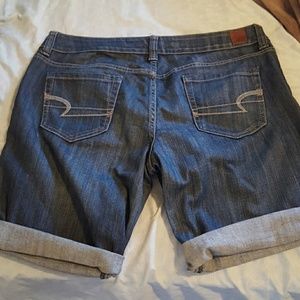 American Eagle dark wash shorts. NWOT