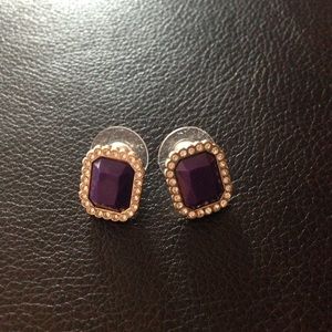 Purple earrings
