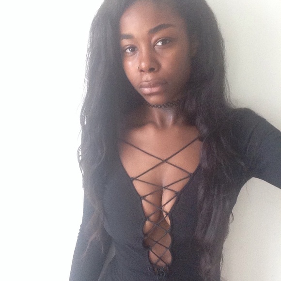 NASTY GAL lace up corset dress