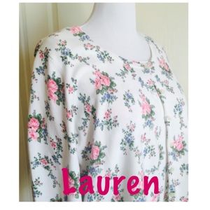 Ralph Lauren cotton floral sweater set