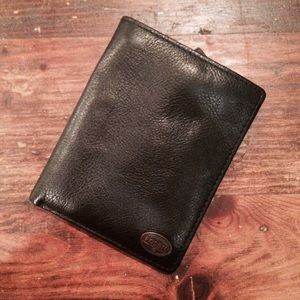 Leather Travel Wallet with Passport Holder