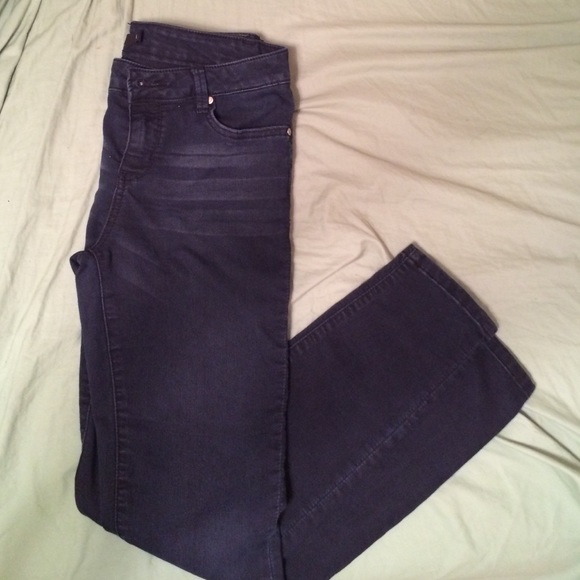 Dark denim skinny jeans