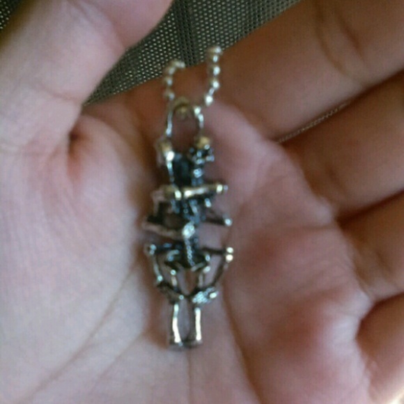 💜💀Skeleton Steel Necklace💀💜