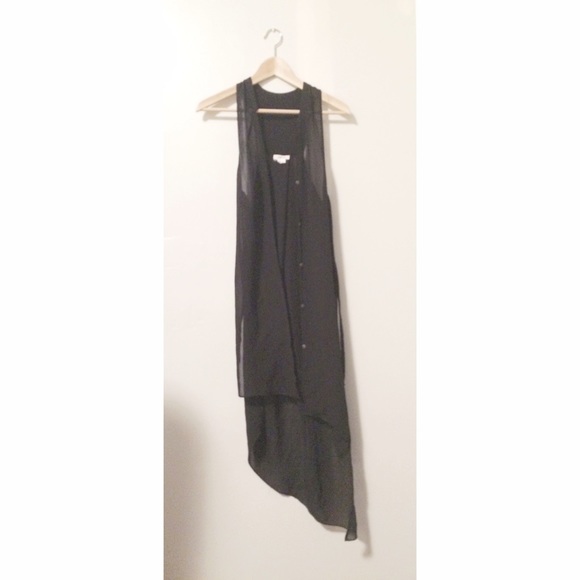 ✨Helmut Lang✨ flowy asymmetrical vest dress~ - Picture 2 of 4