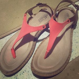 Cute Pink and Brown sandals