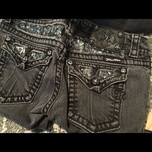 Miss Me Black Jeans Size 27