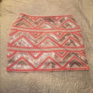Express aztec skirt