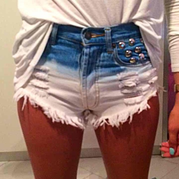 Alina ombrè High Waisted Shorts