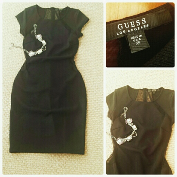 💕Guess Sexy bodycon black dress - Picture 4 of 4
