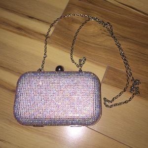 Evening Rhinestone clutch cross body gems crystals