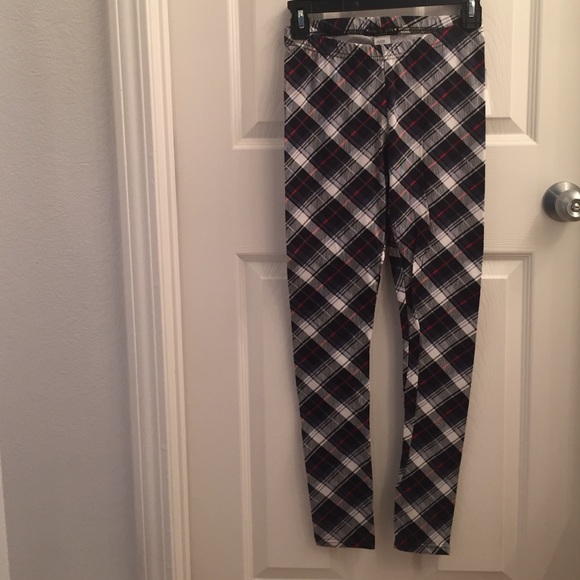 Plaid leggings