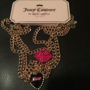 Juicy Couture Necklace Lips and Hearts