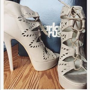Cute Beige heels from Charlotte Russe.