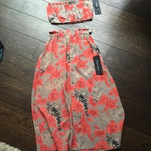 For love and lemons bandeau top and skirt set