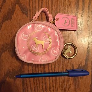Pink Victoria's Secret very tiny lip balm purse