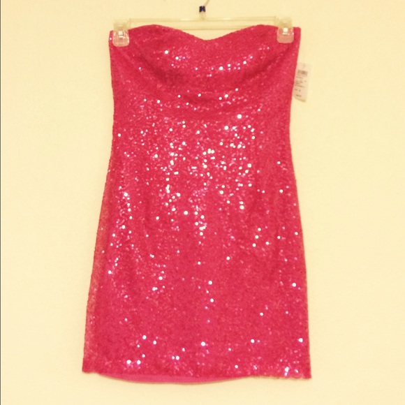 Pink Sparkly Prom Dress