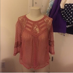 Free People Lace Blouse