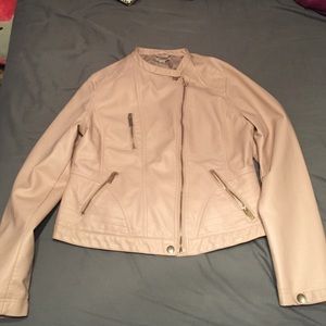 Nude/pinkish leather jacket