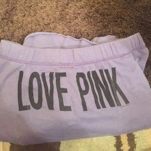 VS PINK Purple Boyfriend Sweats