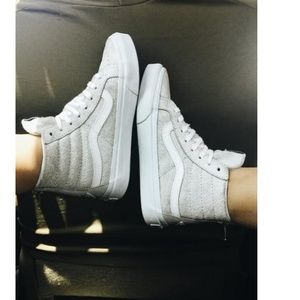 vans sk8 hi crackle suede