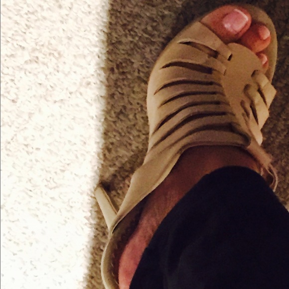 Bebe slip on high heels