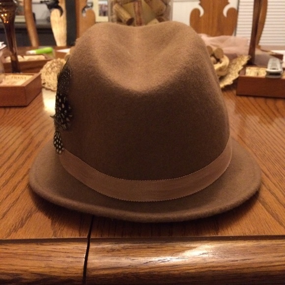 🎉HP 🎉 Felt Tan Fedora 🍁🍂 - Picture 3 of 4