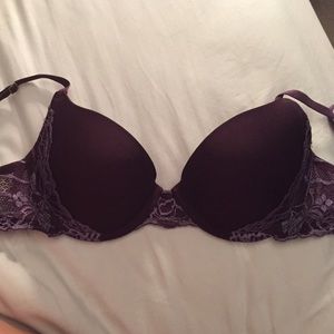 Purple lace bra