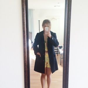 Classic Black Wool Coat