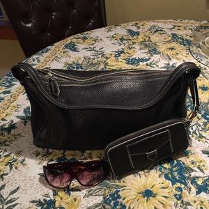 Cole Haan hand bag with eye glass case