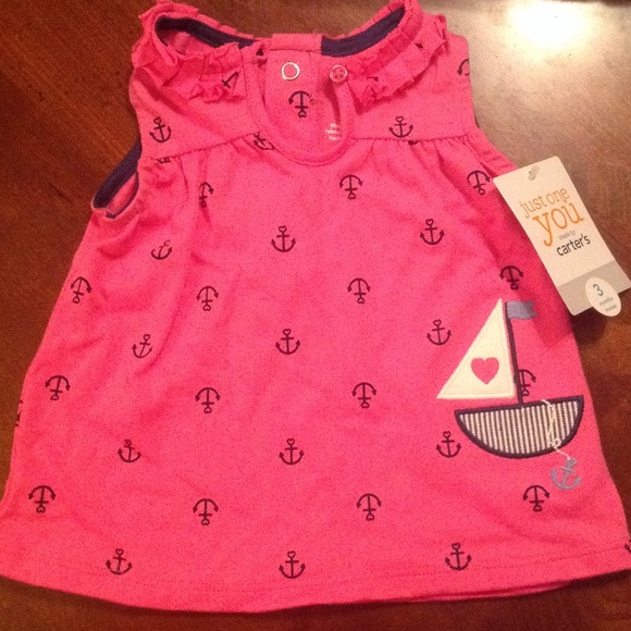 Pink Carter's baby top