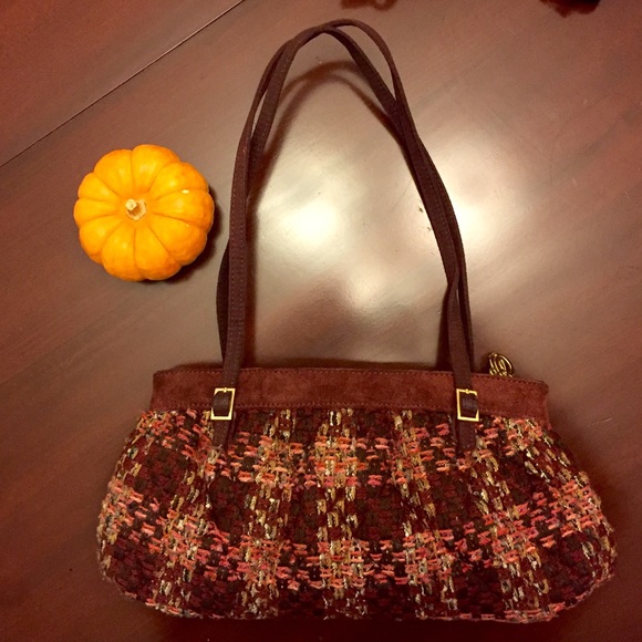 Vera Bradley Annie Tweed Plaid Handbag - Picture 2 of 4