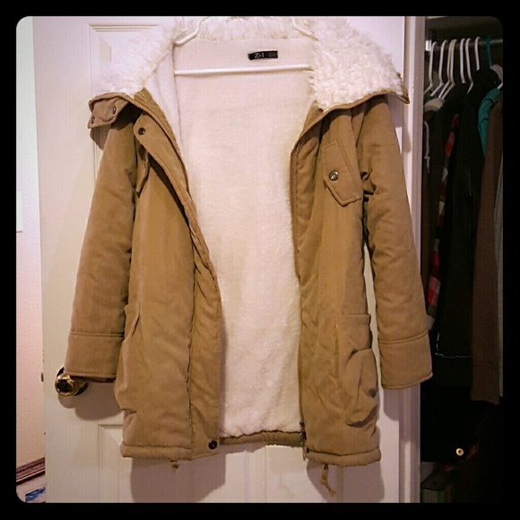 Suede and Furry Z&I Winter Coat