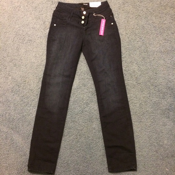 Charlotte Russe dark blue hi-waist skinny jeans
